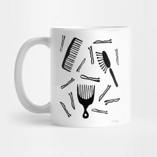 Good Hair Day Black Mug